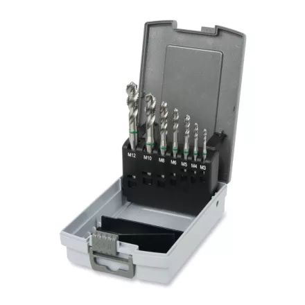 429FC/C7 7 darabos 429FC gépi menetfúró készlet, HSS-CO 5%