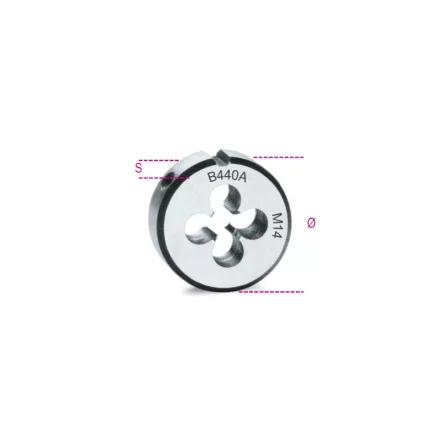 440A 10X1,5 Menetmetsző, metrikus normál menet, krómacélból