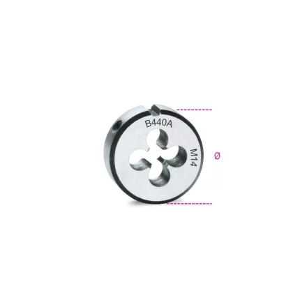 440A 16X2 Menetmetsző, metrikus normál menet, krómacélból