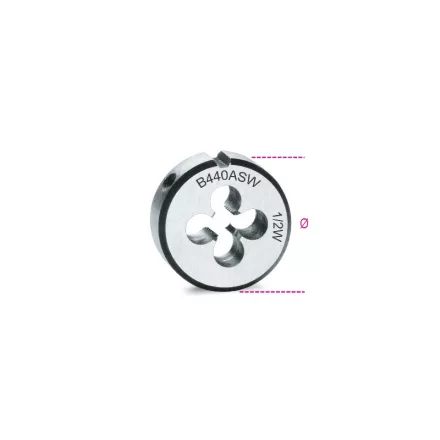 440ASW ¾ Menetmetsző, Whitworth menet, krómacélból