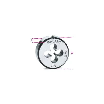 440ASC ¼ Menetmetsző, UNC menet, krómacélból