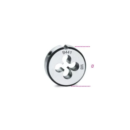 441 9X1 Menetmetsző, metrikus finom menet, krómacélból