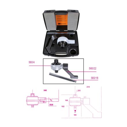 560/4 Nyomatéksokszorozó Áttétel 5:1 Kitámasztó karral