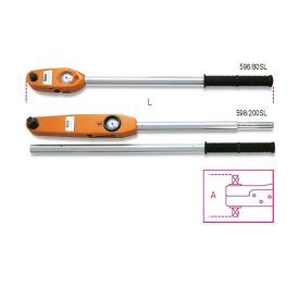   596/80SL Mérőtárcsás nyomatékkulcs Jobbos és balos Pontosság: ±4% 3/4"