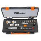 671B/C10 1 nyomatékkulcs 604B/10, 1 irányváltós racsni, 8 hatlapú-dugókulcs és 4 villáskulcs