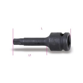   720XZN M16 Gépi dugókulcsok XZN® fejű csavarokhoz, 1/2"-os négyszögletes csatlakozó, foszfátozott
