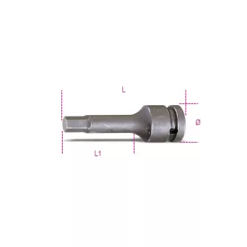   728ME 24 Gépi dugókulcsfej hatlapfejű csavarokhoz, 3/4" anya, foszfátozott