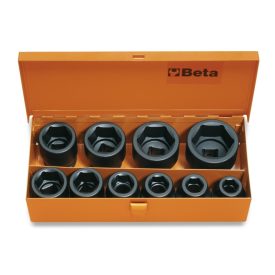 728/C10 10 db 3/4"-os gépi Dugókulcs, fémdobozban