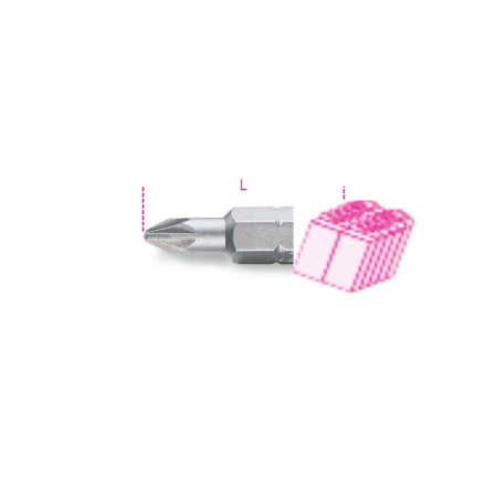861PZ/C 2L Csavarhúzóbetétek Pozidriv®-Supadriv® csavarokhoz