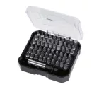 BW 861 /C61-60 darabos csavarhúzóbetét ésmágneses betéttartó készlet,műanyag dobozban