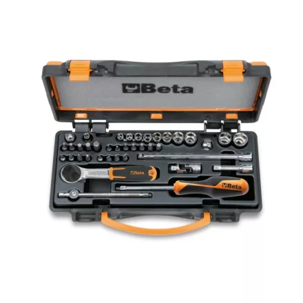 900/C11 11 hatlapú Dugókulcs, 20 csavarhúzóbetét és 8 betéttartó