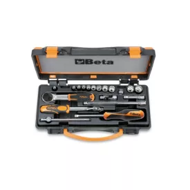   900MB/C19 11 tizenkétszögű Dugókulcs és 8 tartozék, fémdobozban