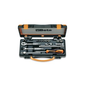   900AS/MB-C17 10 hatlapú Dugókulcs és 7 tartozék fémdobozban