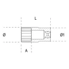 910FTX-L 4 Hosszú Dugókulcs Torx®-csavarokhoz