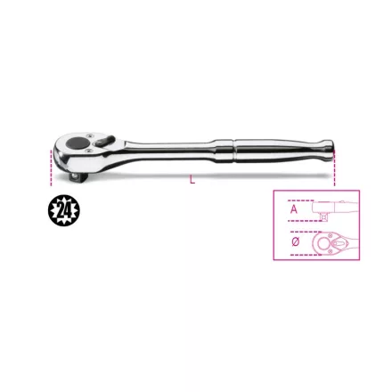 910M/55 3/8”-os irányváltós fémracsni