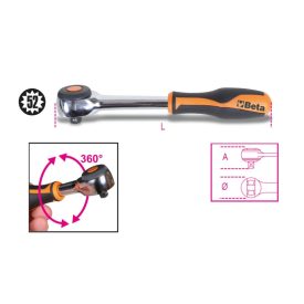 910/58 Irányváltós racsni 3/8" 52 fogú