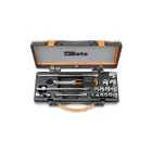 910AS/C13 13 Dugókulcs és 5 tartozék fémdobozban 