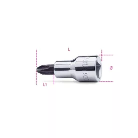   920PH 4 Csavarhúzó-Dugókulcs Phillips®-csavarokhoz, krómozott, barnított fej