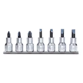   920LH/SB7 Csavarhúzó-Dugókulcs készlet Phillips®-csavarokhoz krómozott, barnított fej