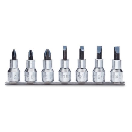 920LH/SB7 Csavarhúzó-Dugókulcs készlet Phillips®-csavarokhoz krómozott, barnított fej