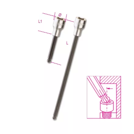 920BP 5L Hatlapú gömbfejű imbusz-Dugókulcs 