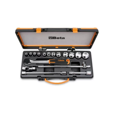 920A/C12 12 Dugókulcs és 5 tartozék fémdobozban