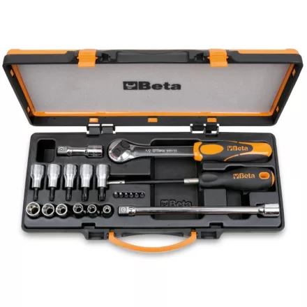 920TX/C17 6 csavarhúzóbetét, 6 Dugókulcs Torx®-csavarokhoz és 4 tartozék fémdobozban 