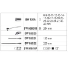 BW 923E/C25 Worker dugókulcs készlet, 25 részes 1/2"-s