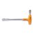 941 7 mm T-szárú dugókulcs,műanyag markolattal