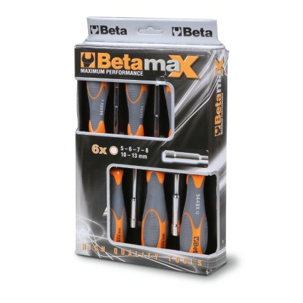 944Bx/D6 6 részes dugókulcs-csavarhúzó szerszám készlet bi-materiál nyéllel 