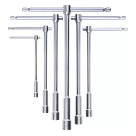 949/S6 6 darabos hatlapú dugókulcs készlet, T-hajtószár