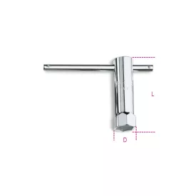 955 16 Gyertyakulcs, krómozott, hatlapú