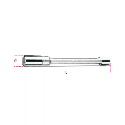 956L 16 1/2”-os gyertyakulcs, tizenkétszög-profil, hosszított kivitel