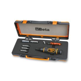   971/C8 Nyomatékcsavarhúzó tartozékokkal a guminyomás ellenőrző rendszerrel rendelkező gumiabroncs szelepek ellenőrzött meghúzásához