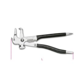 989 Keréksúlyszerelő fogó, krómozott