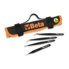 999ESD/B4 4 darabos ESD rugós csipesz készlet, sav- és mágneses ellenállású