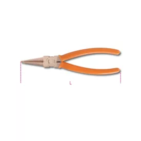   1032BA 200 szikramentes fogó egyenes csőrrel rugalmas biztosító gyűrűkhöz, furatokhoz PVC bevonatú nyéllel