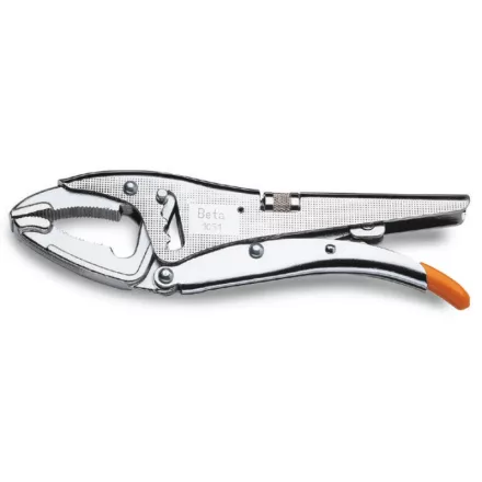 1051 Kettős állítású önzáró fogó, hosszú kivitel, krómozott