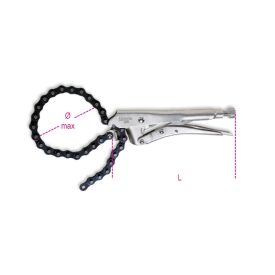 1064 Láncos önzáró fogó, krómozott