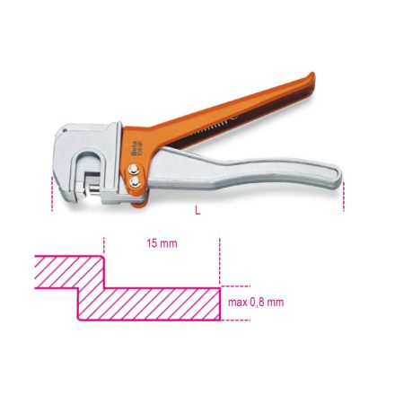 1065P Peremezőfogó, acélmatrica, alumíniumtest