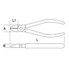 1082MQ 140 Oldalcsípőfogó, krómozott