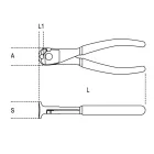 1088 160 Erősített homlokcsípőfogó PVC-bevonattal