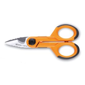   1128FXS Műszerész olló lépcsős maróprofillal, egyenes rozsdamentes acél él, mikrofogazattal, kábelvágó és krimpelő kábelsarukhoz és csövekhez