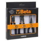 1169G/D3 1 kombinált fogó, 1 hosszú félkerekcsőrű fogó, 1 oldalcsípőfogó, csúszásmentes kétrétegű PVC bevonattal, ipari kivitel