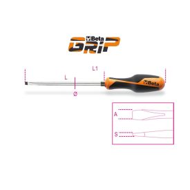   1260E 10 Csavarhúzó hasitottfejű csavarokhoz, hatszögű penge