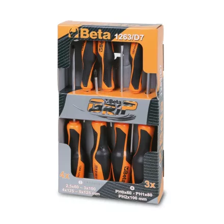 1263/D7 Csavarhúzókészlet (1262, 1264), 7 darabos