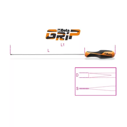 1264L 5x400 Csavarhúzó hernyócsavarokhoz, hosszú penge