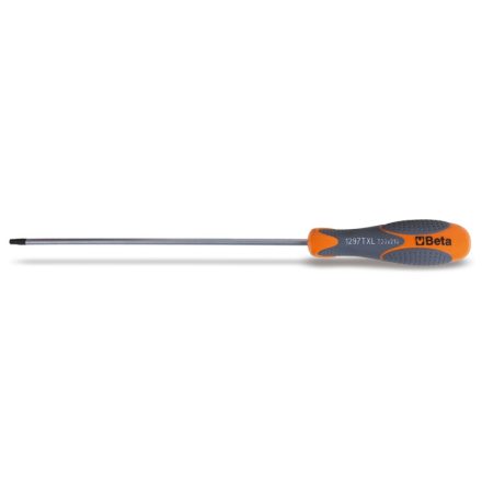 1297Tx-L/15 Imbusz csavarhúzó Torx® csavarokhoz, hosszú krómozott, fekete fej