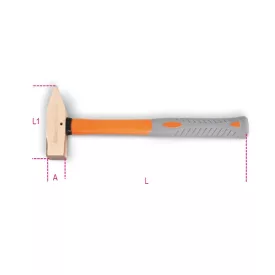   1370BA/PL 500 Szikramentes lakatos kalapács, műanyag nyéllel