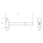 1374F 16 Asztaloskalapács, francia modell, fanyéllel
